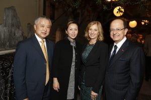 USC Trustee Ming Hsieh and Eva Hsieh with Niki C. Nikias and C. L. Max Nikias.
