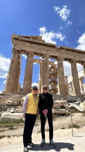 C. L. Max Nikias and General David H. Petraeus at the Acropolis